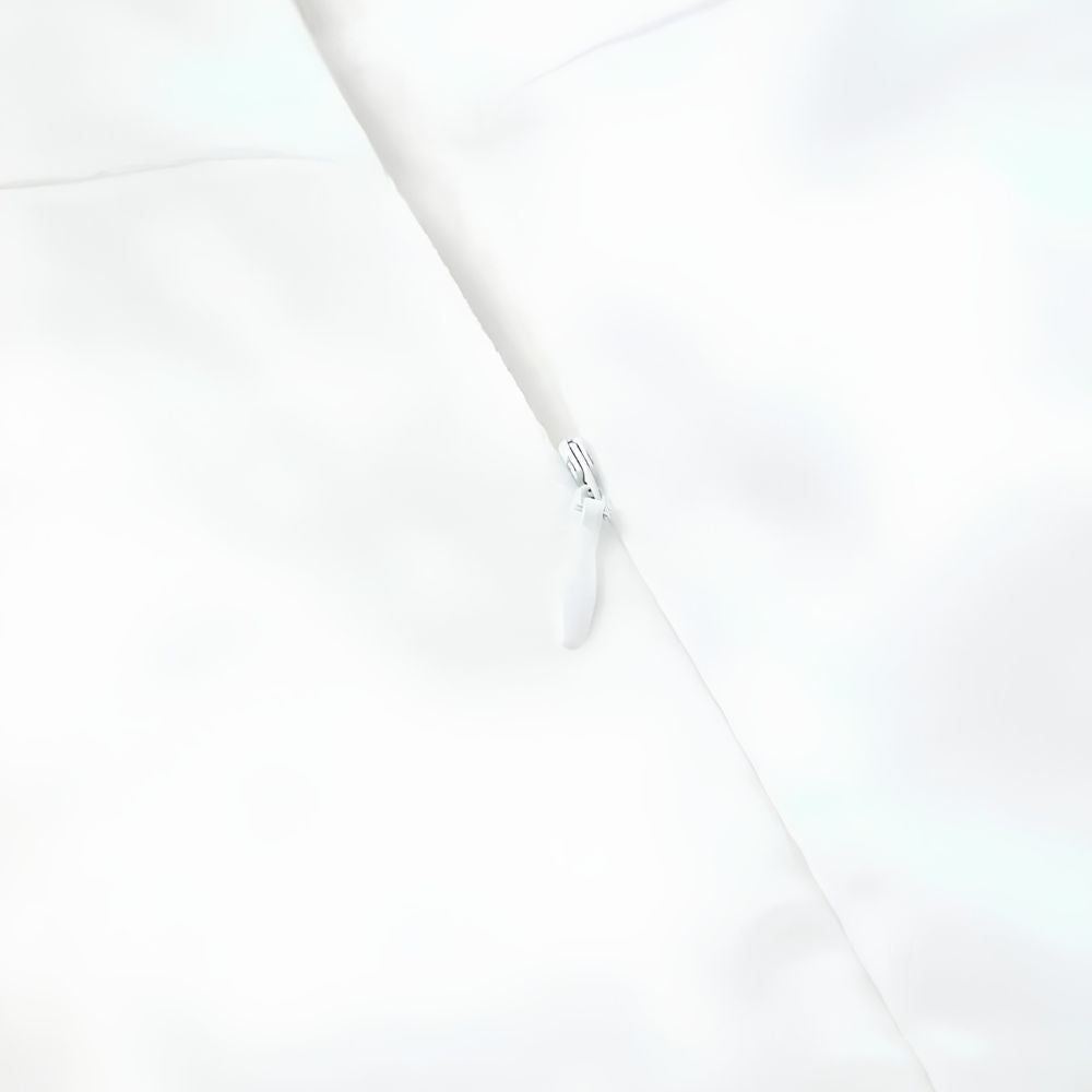 Womens Midi Dress with Square Neckline and Fitted Bodice, A-Line Skirt