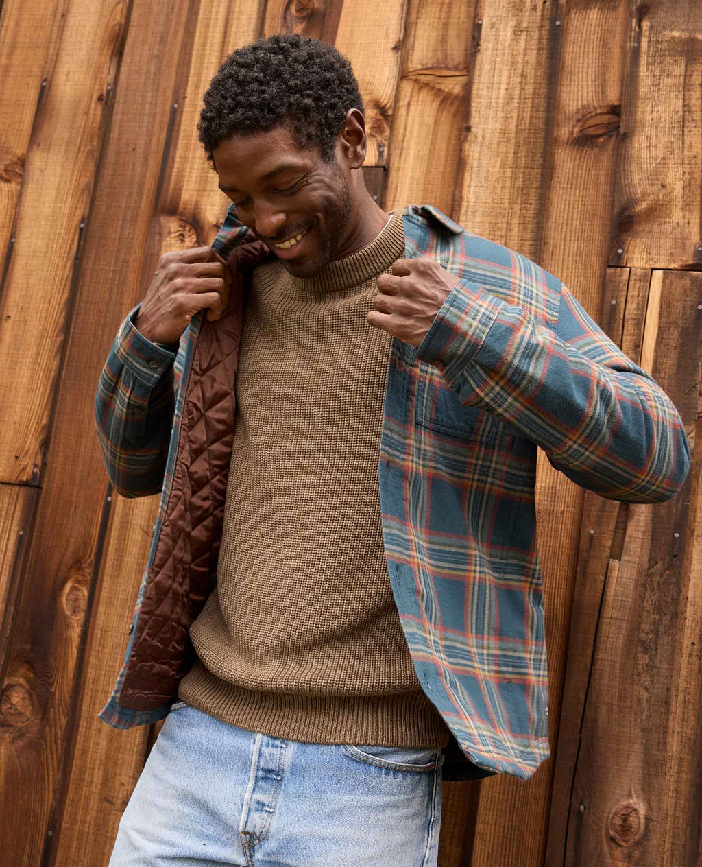 Mens Shirt Jacket, Quilted Insulated Layer