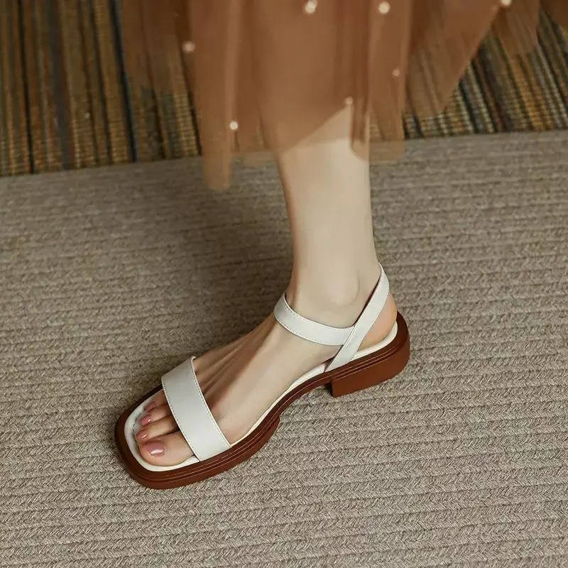 Vegan Leather Sandals, Fashionable Comfortable Sandals for Walking and Daily Use