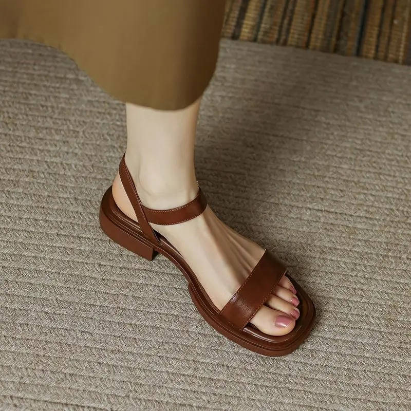 Vegan Leather Sandals, Fashionable Comfortable Sandals for Walking and Daily Use